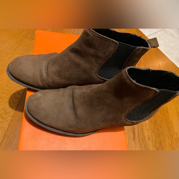 Nine West Brown Suede Ankle Boots - Picture 1 of 5